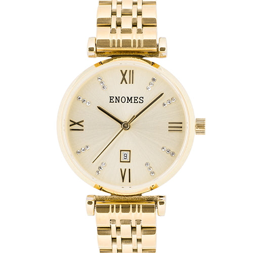 Enomes Luna Series Gold Stainless Steel Watch