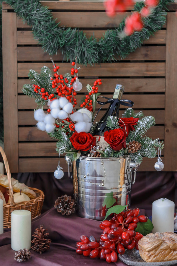 Christmas Wine Cooler Bucket X Vyne