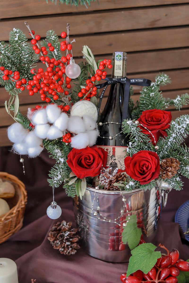 Christmas Wine Cooler Bucket X Vyne